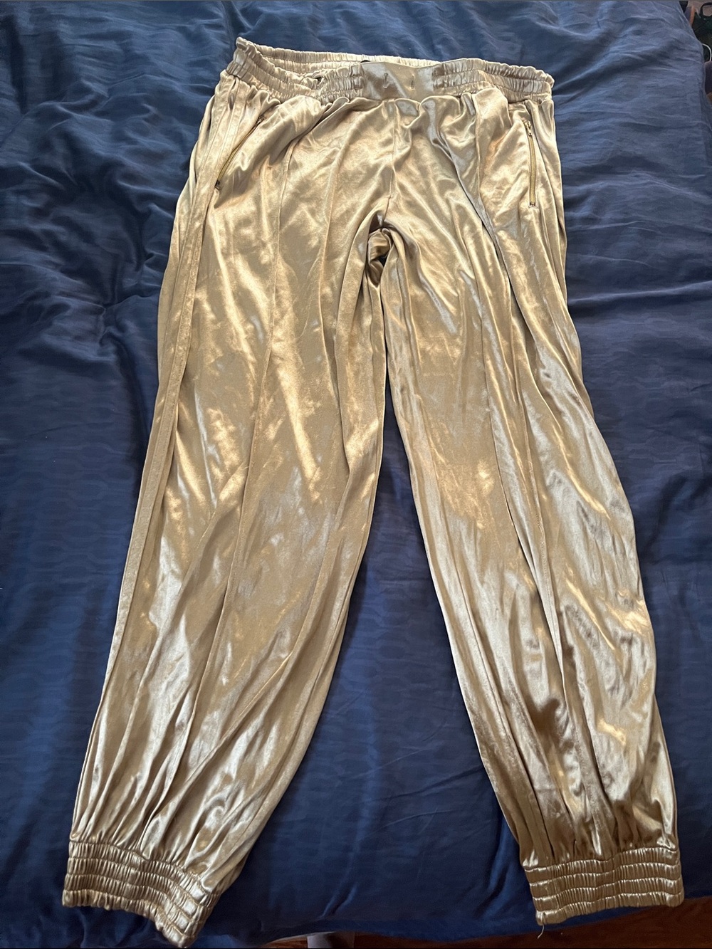 Victoria's Secret Metallic Gold Jogger Pants